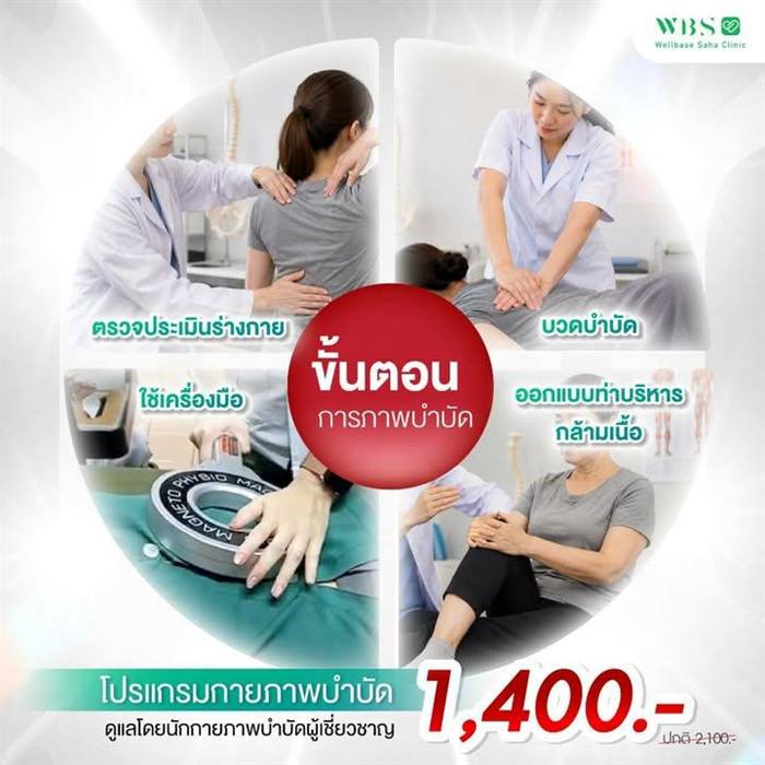 โปรแกรมกายภาพบำบัด ผู้เชี่ยวชาญ — สอบถาม/จองคิวทาง Line